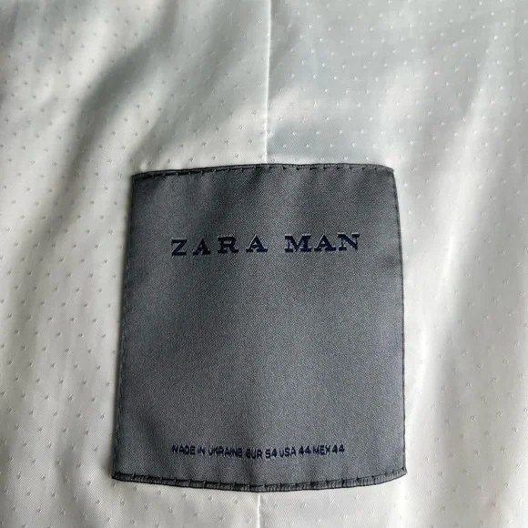 ZARA MAN light gray/silver suit jacket sz44